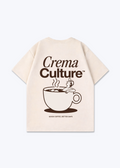 Good Coffe Better Days Oversized Shirt - Beige Back (Designed)