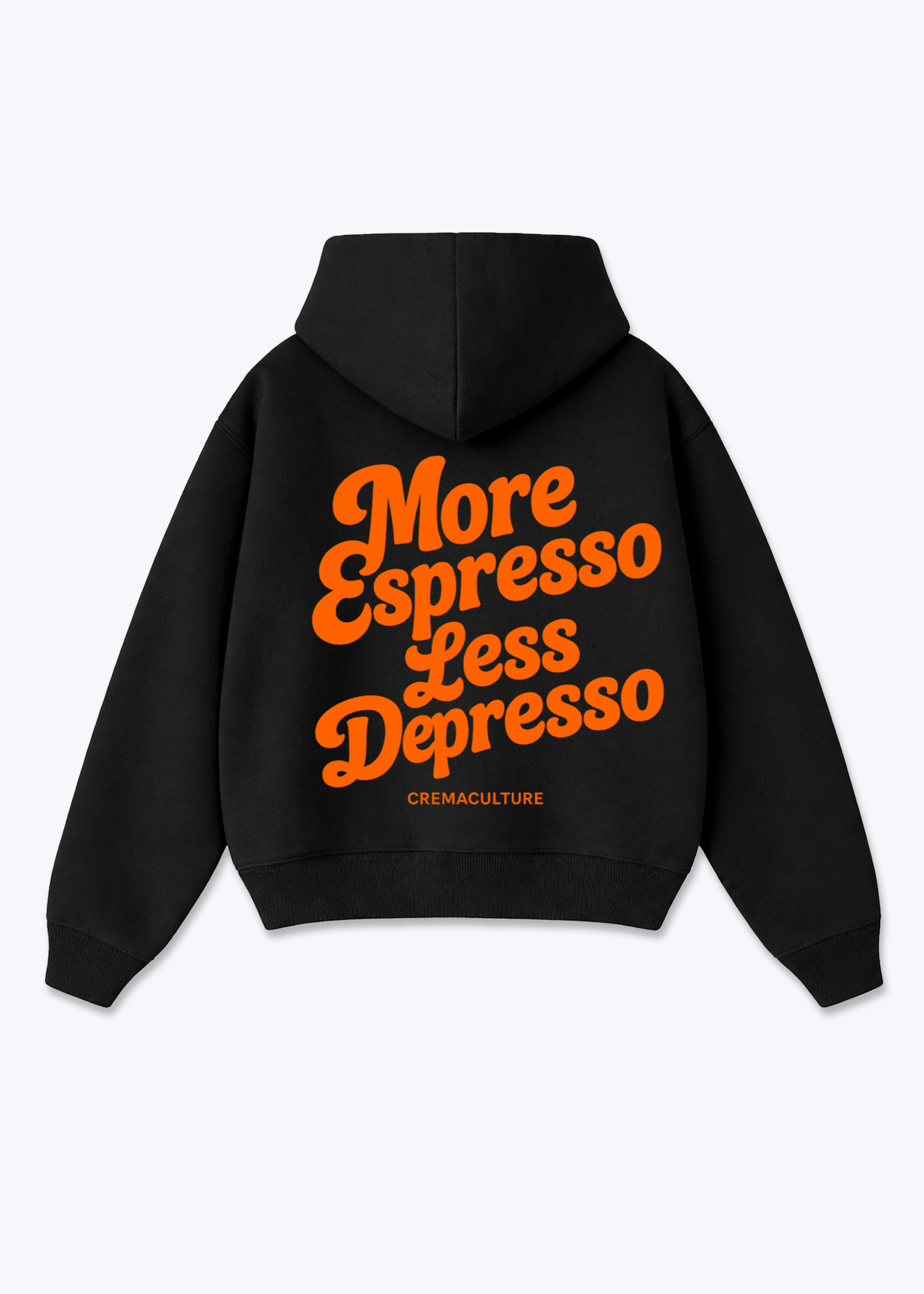 More Espresso Less Despresso Oversized Hoodie - Black Back (Designed)