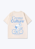 Never Skip Espresso Oversized Shirt - Beige Back (Designed)